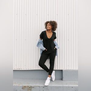 Smash + Tess, SUNDAY ROMPER IN MIDNIGHT BLACK,  XXS